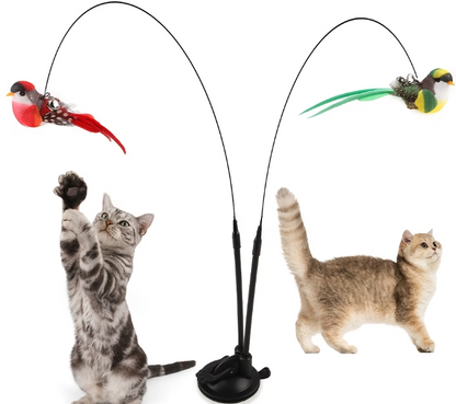 Bird Wand Stand Toy for Cats