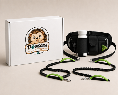 Hands-Free Happy Tails™ Dual Dog Waist Leash