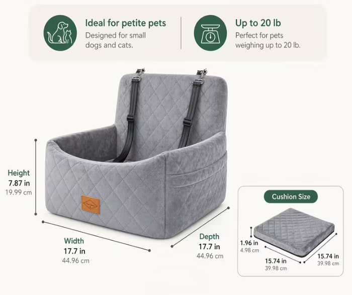 Pet car seat booster