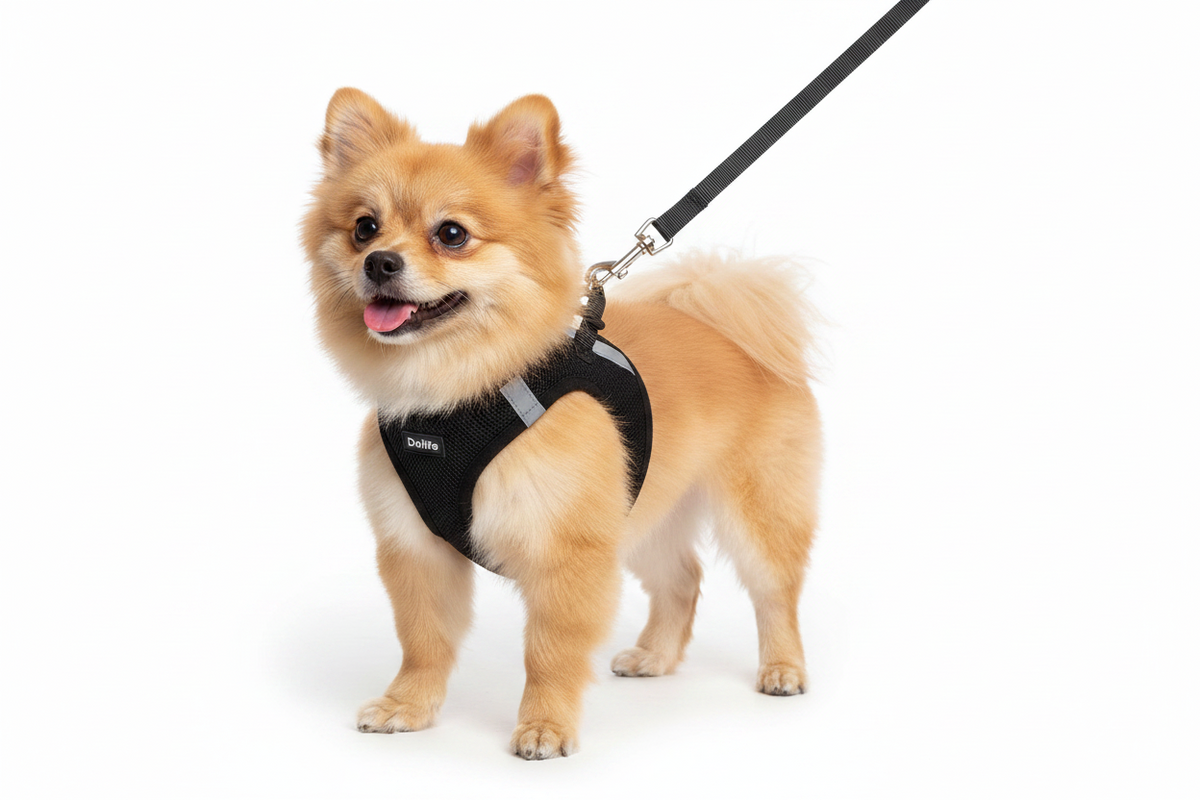 Elite Dog Harness & Leash Set – Breathable, Escape-Proof & Reflective for Small Dogs